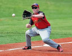 Player catching ball