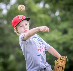 Player throwing ball